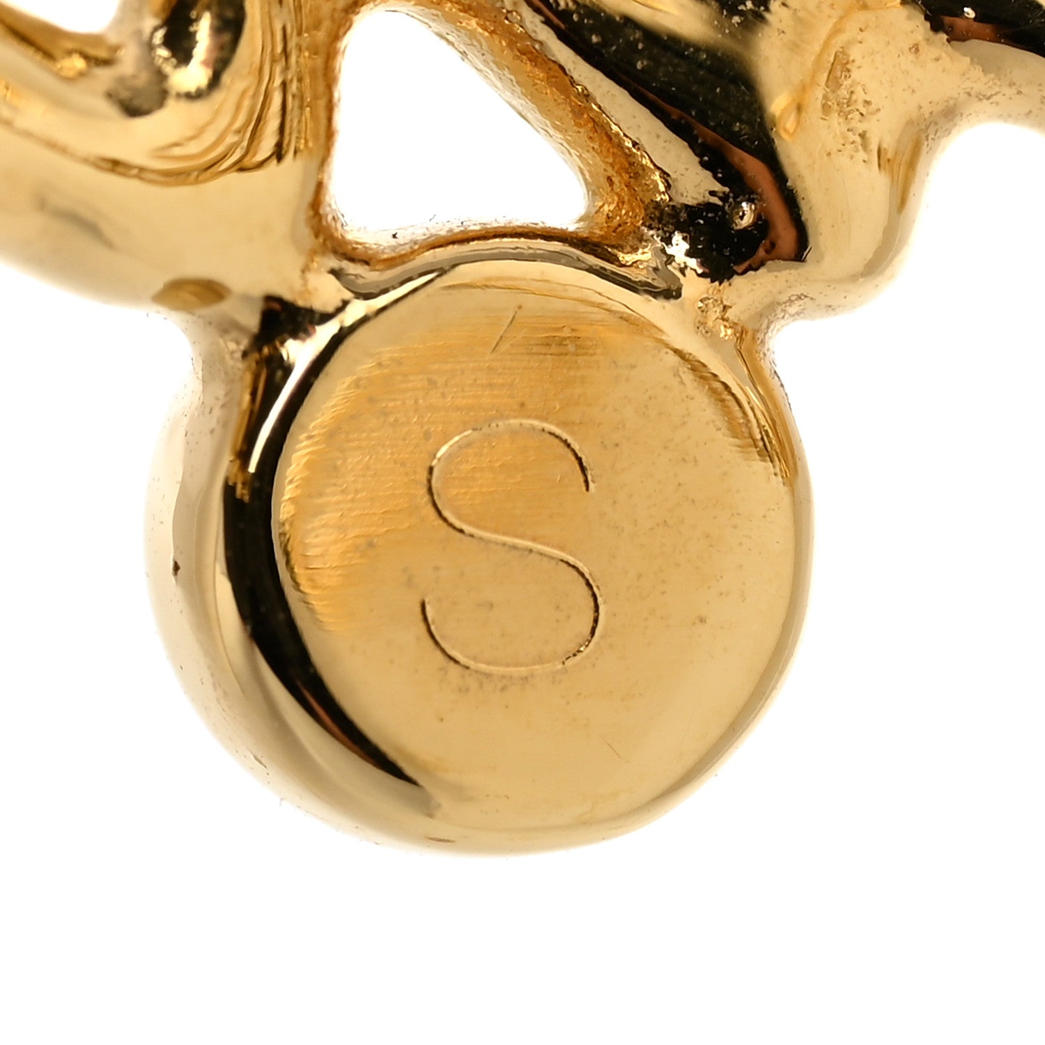 Chanel Metal Crystal Gabrielle Chanel Bracelet S Gold 4 of 6