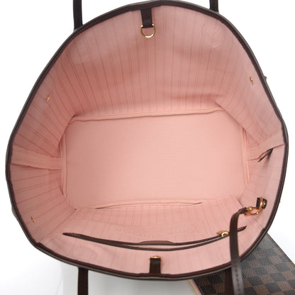 Louis Vuitton Damier Ebene Neo Neverfull MM Rose Ballerine 6 of 11