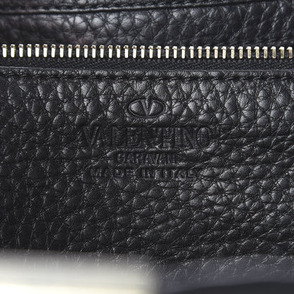 Valentino Garavani Grained Calfskin Small Rockstud Tote Black 5 of 13