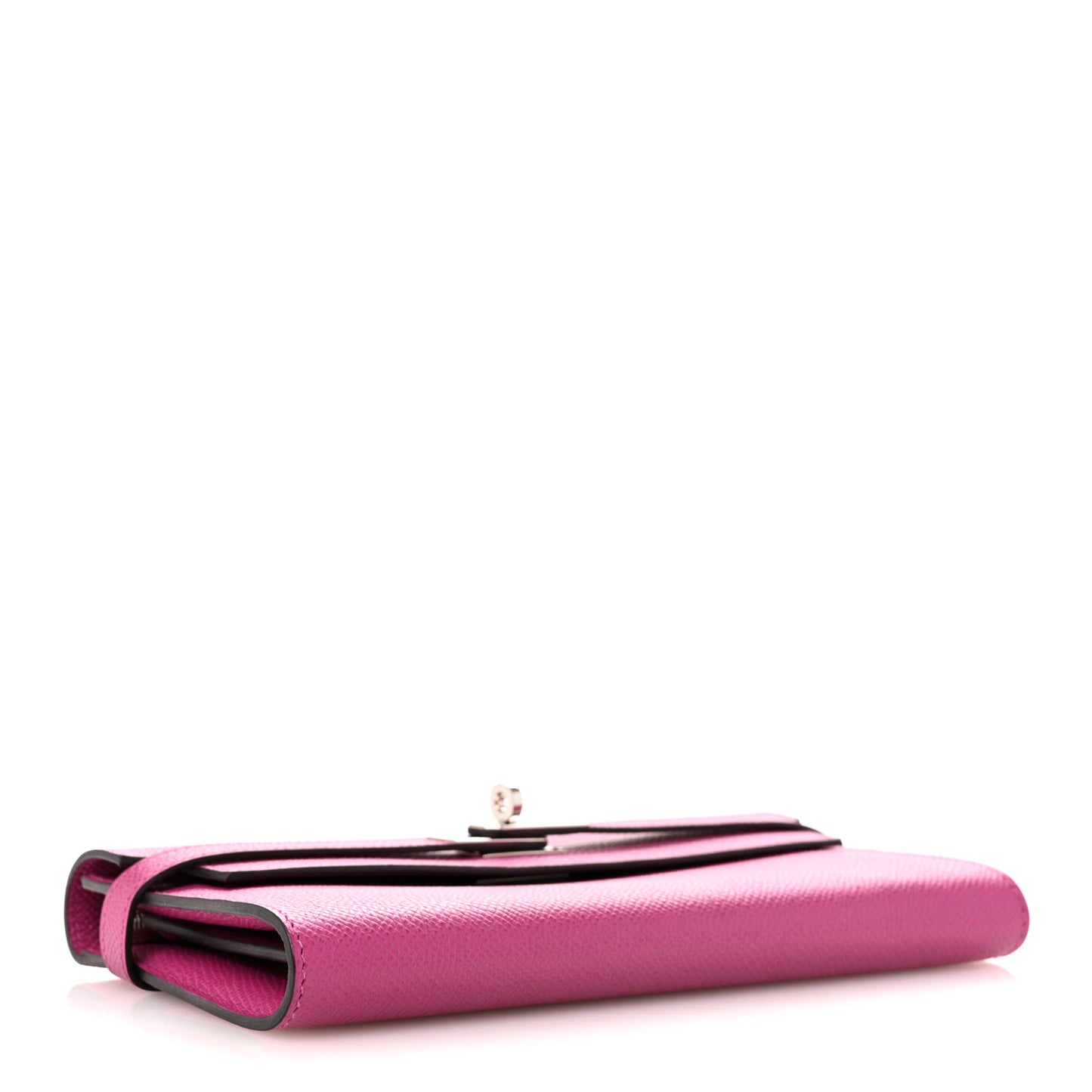 Epsom Kelly Longue Wallet Rose Pourpre