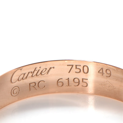 Cartier 18K Yellow Gold 4mm LOVE Wedding Band Ring 49 5 4 of 5