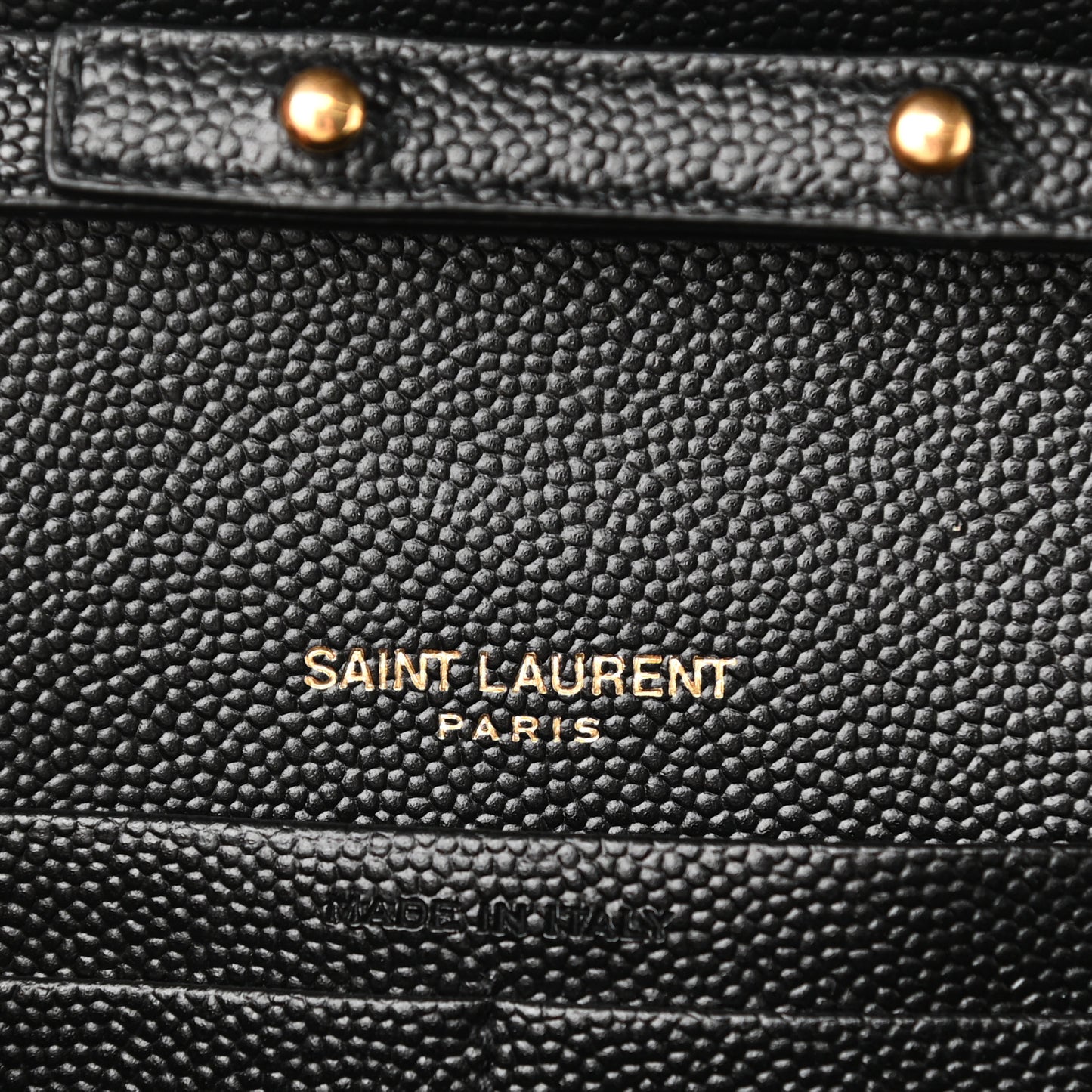 Grain De Poudre Mixed Matelasse Triquilt Monogram Chain Wallet Black