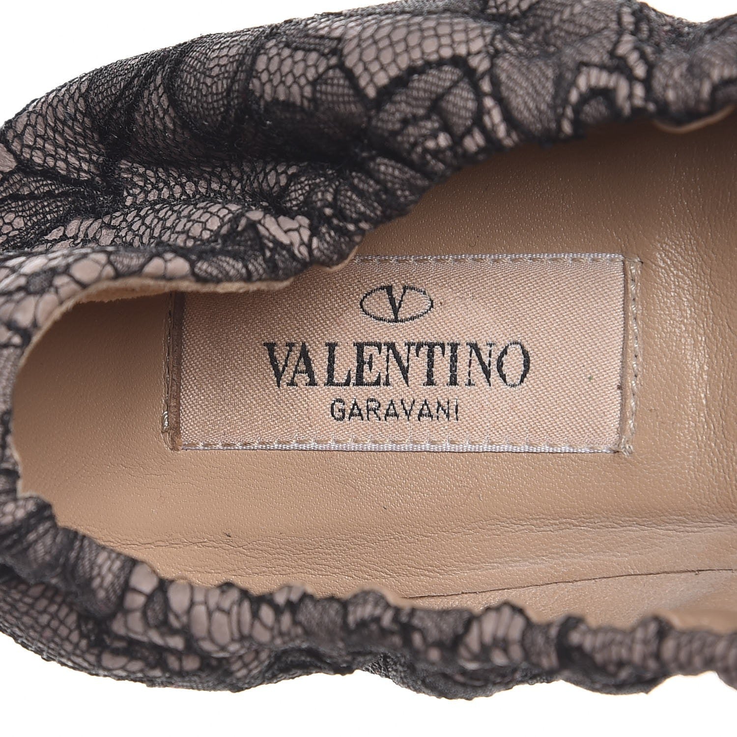 Valentino Garavani Lace Ballerina Flats 39 Black 9 of 11