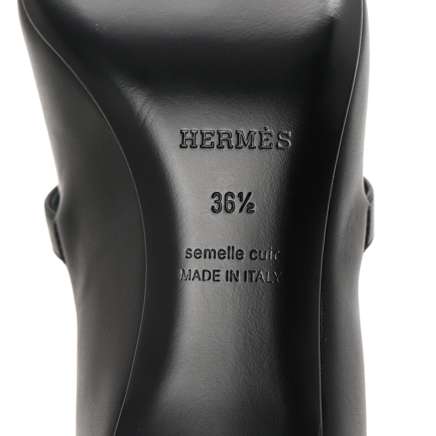 Hermes Calfskin Kiara 40 Pumps 36.5 Black 7 of 10