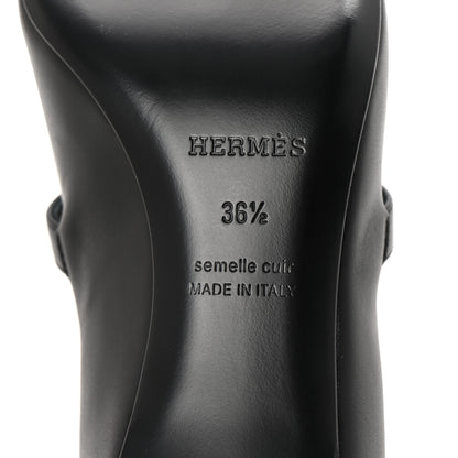 Hermes Calfskin Kiara 40 Pumps 36.5 Black 7 of 10