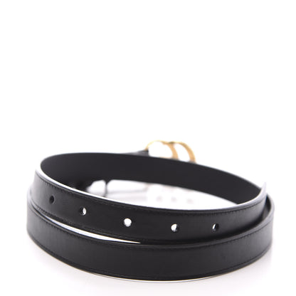 Gucci Calfskin Double G 20mm Belt 75 30 Black 3 of 6