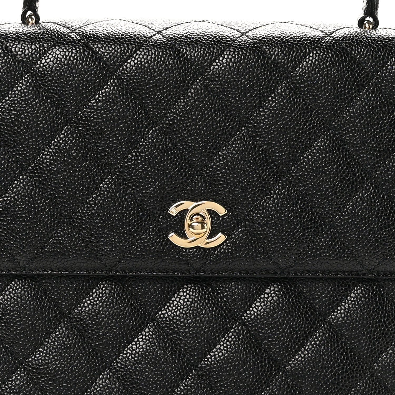 Chanel Caviar Quilted Jumbo Kelly Flap Black 8 of 10