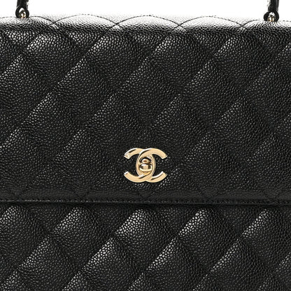 Chanel Caviar Quilted Jumbo Kelly Flap Black 8 of 10