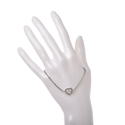 David Yurman Sterling Silver Diamond Valentine Hearts Bracelet 2 of 5
