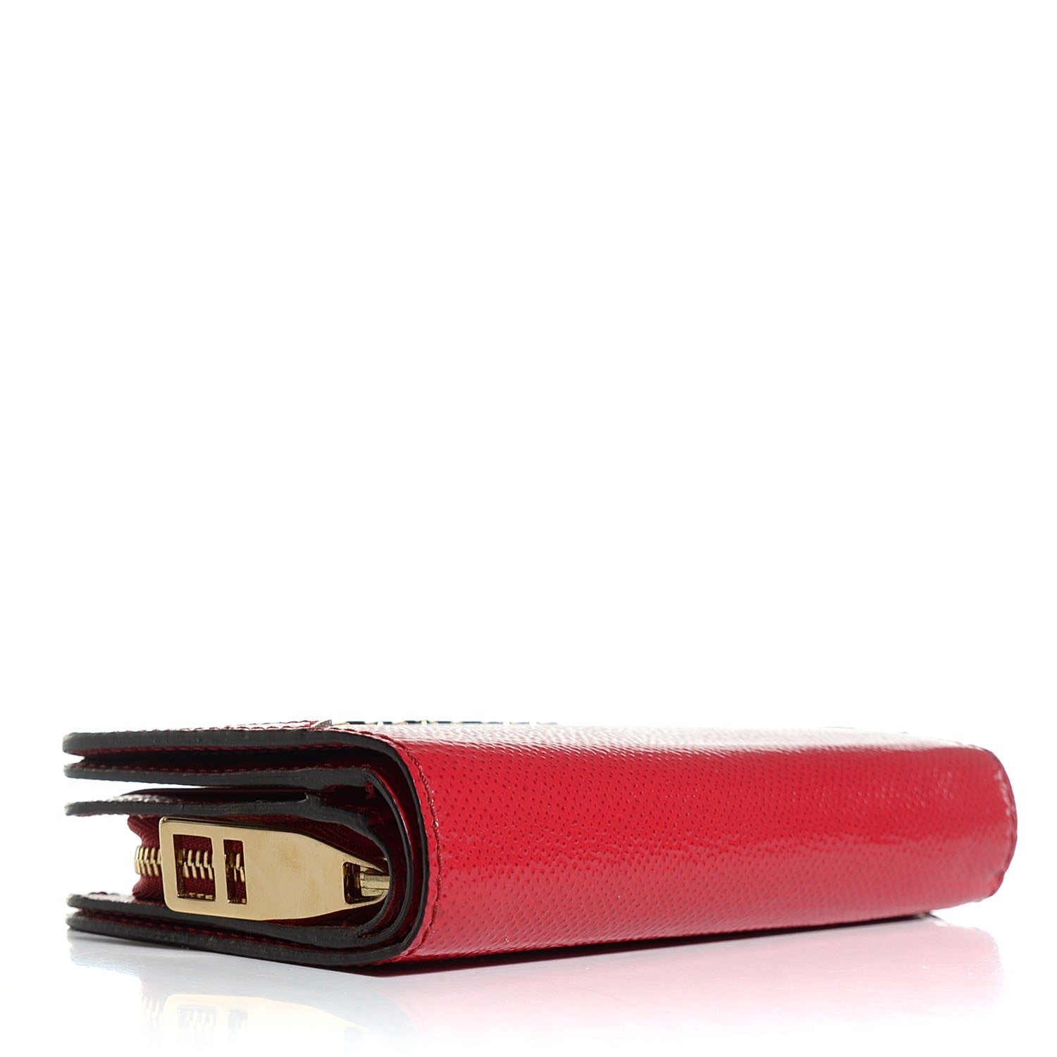 Burberry Patent London Compact Wallet Red 4 of 7