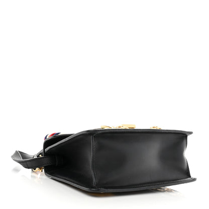 Gucci Calfskin Animal Studs Mini Sylvie Top Handle Bag Black 4 of 8
