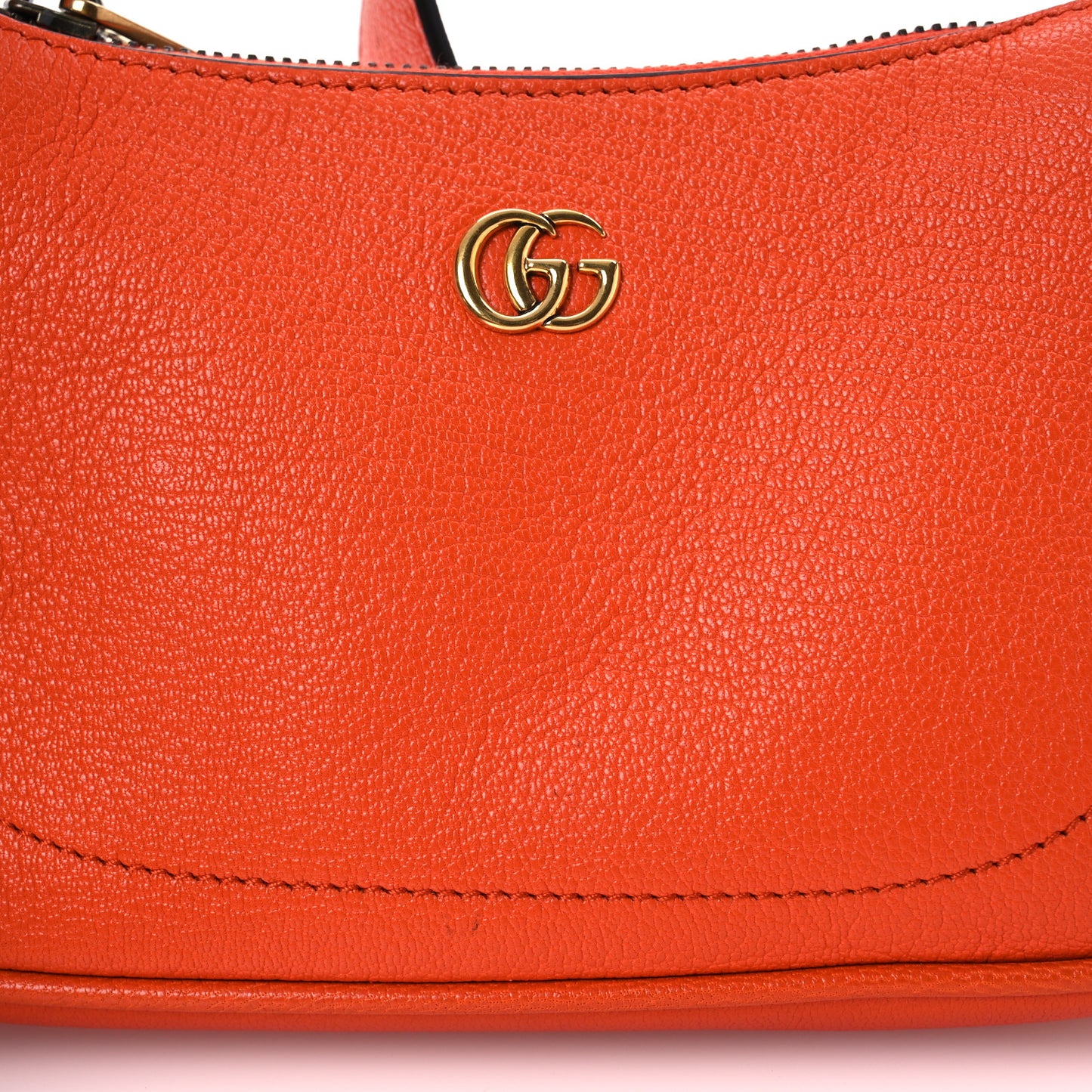 Goatskin Mini Aphrodite Shoulder Bag Orange