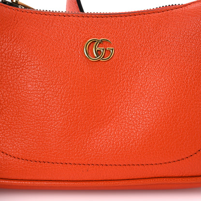 Gucci Goatskin Mini Aphrodite Shoulder Bag Orange 9 of 14