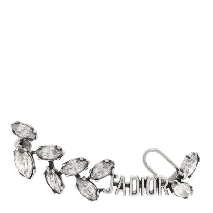 Christian Dior Metal Crystal J'Adior Laurier Ear Cuff Silver 1 of 6
