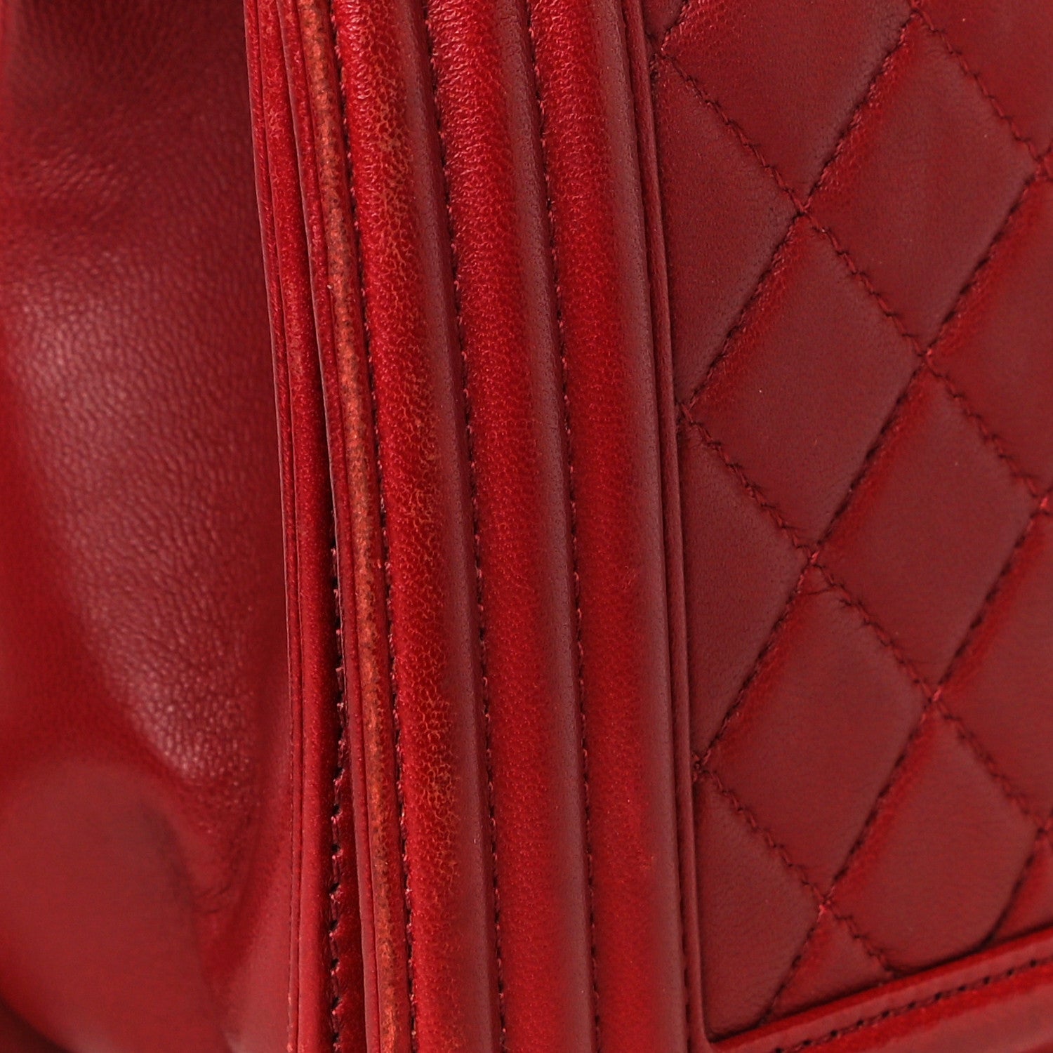 Chanel Calfskin Quilted Medium Boy Flap Red 18 of 21