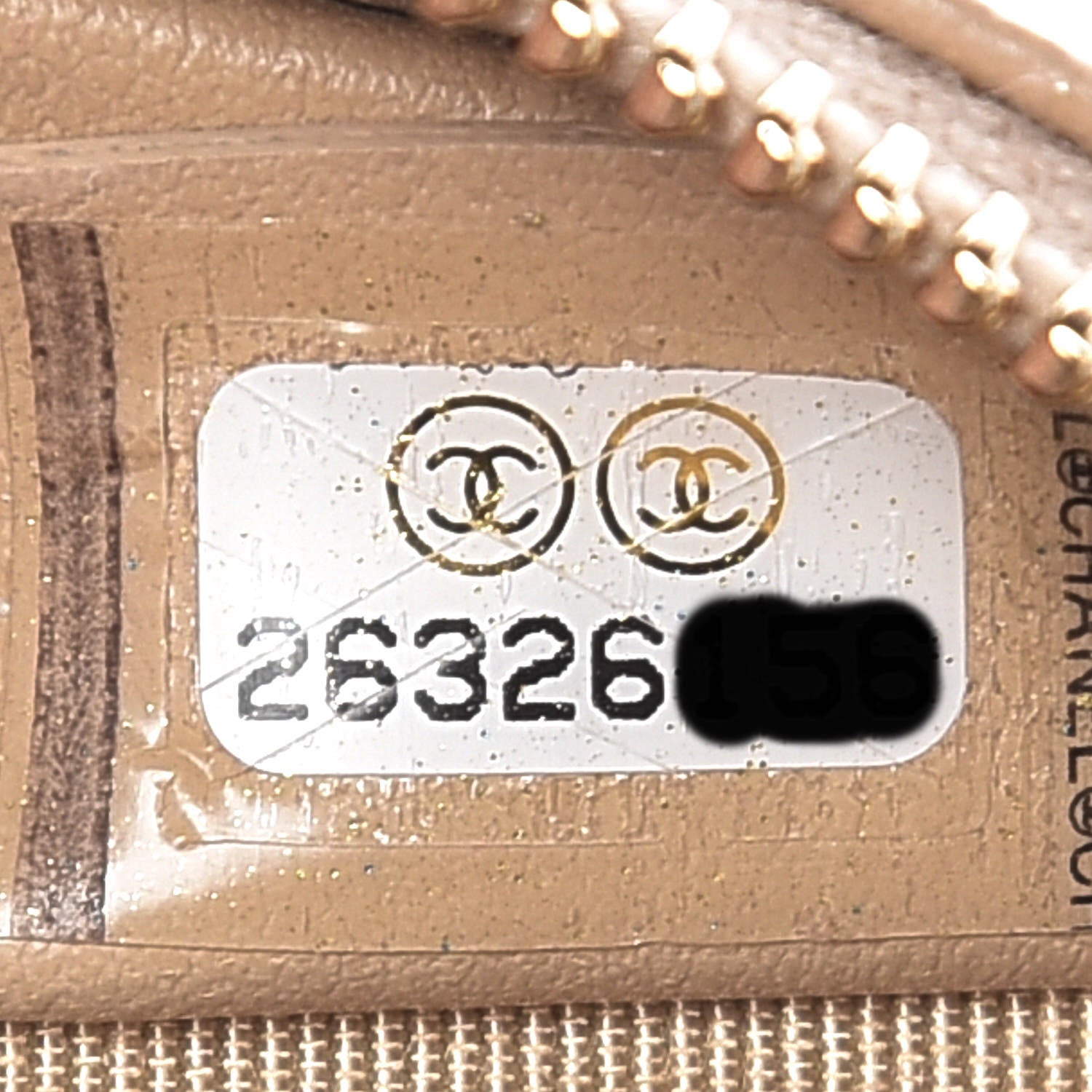 Chanel Caviar Quilted Zip Around Classic Coin Purse Beige 7 of 8