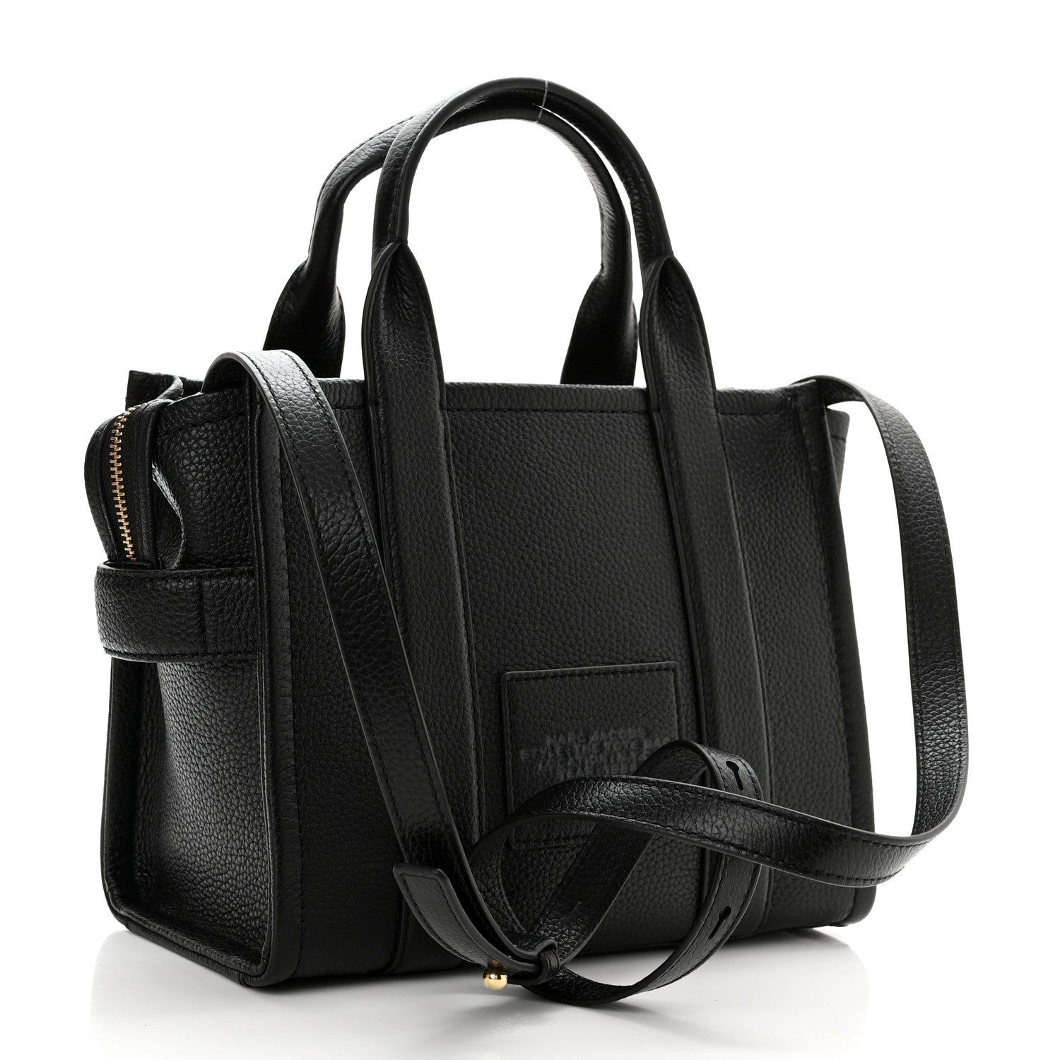 Marc Jacobs Grained Calfskin Small The Tote Bag Black 3 of 11