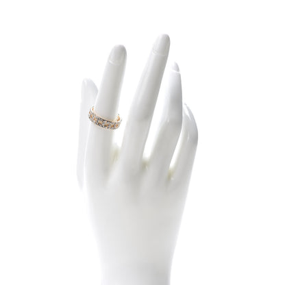 Tiffany 18K Rose Gold Diamond T True Wide Ring 56 7.5 2 of 5