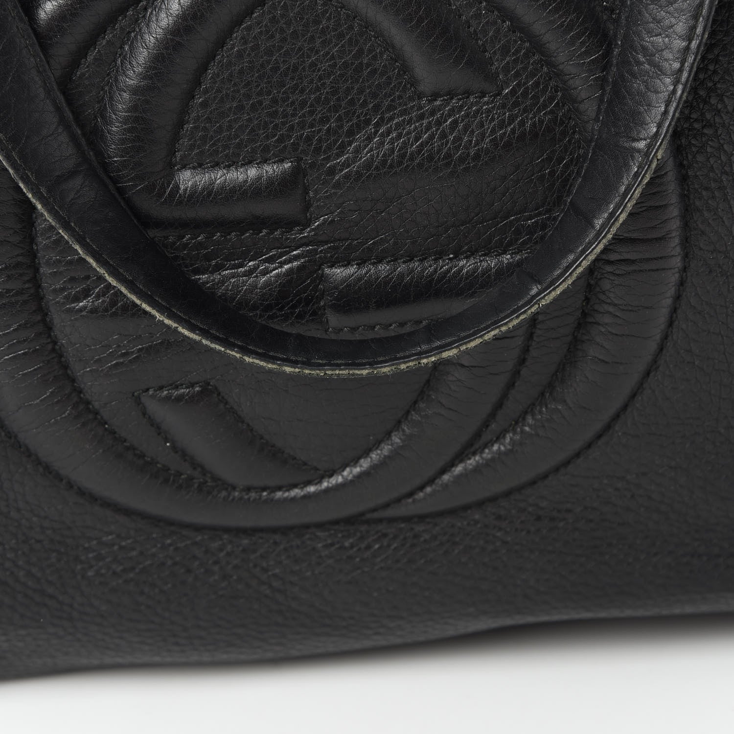 Gucci Pebbled Calfskin Large Soho Top Handle Bag Black 18 of 20