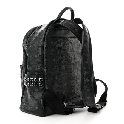 MCM Visetos Small Side Stud Stark Backpack Black 3 of 14