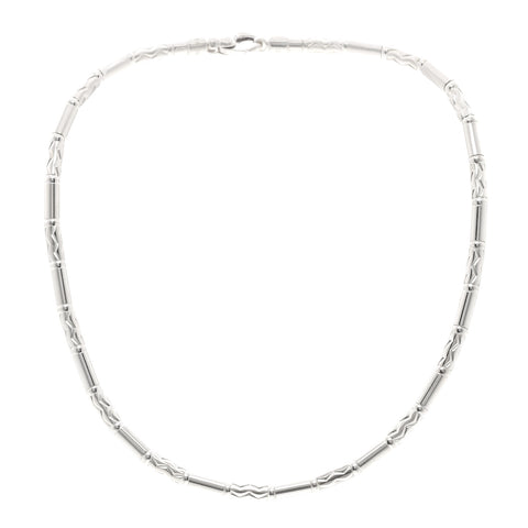 Sterling Silver Aztec Zig Zag Necklace
