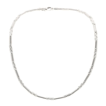Tiffany Sterling Silver Aztec Zig Zag Necklace 1 of 3