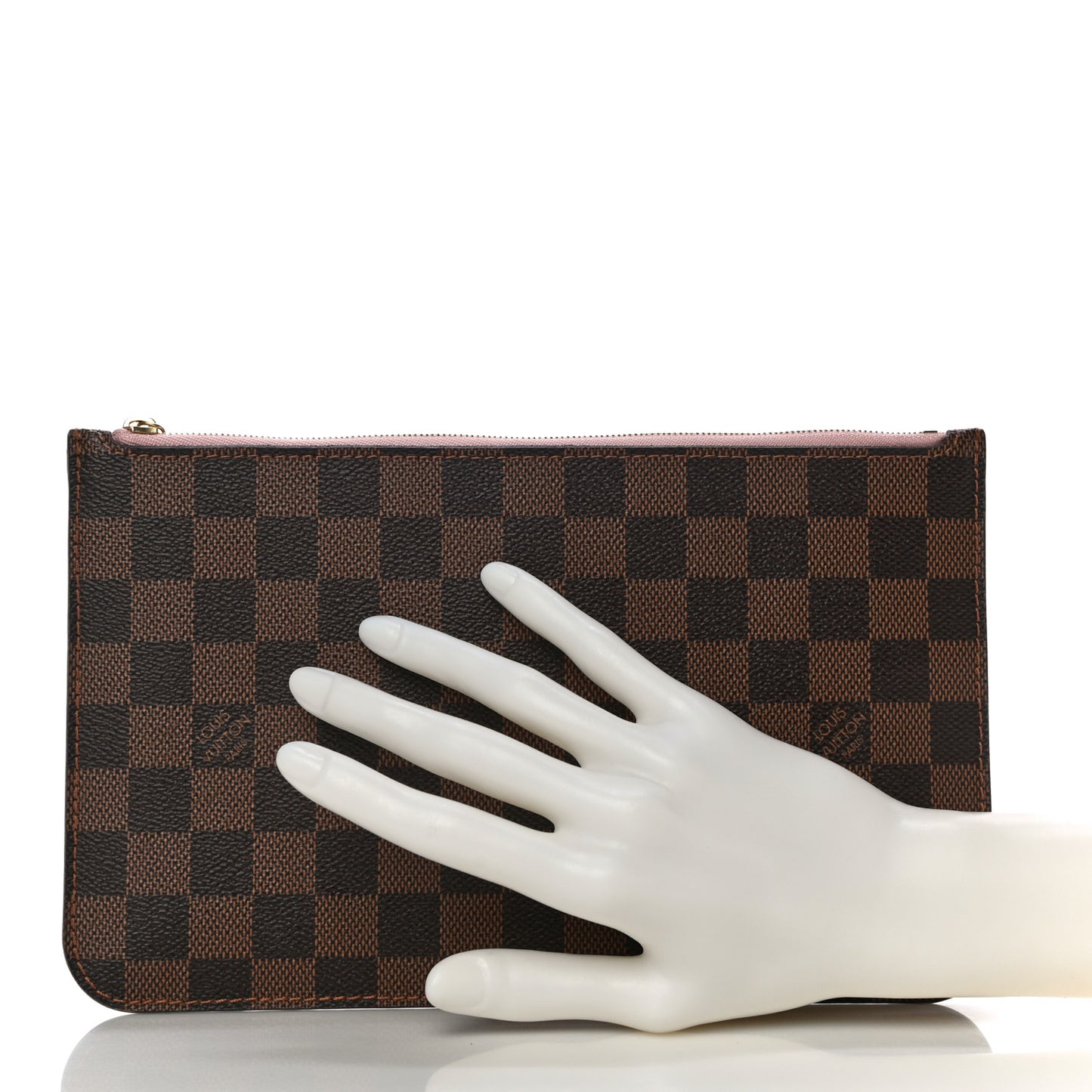 Damier Ebene Neverfull MM GM Pochette Rose Ballerine