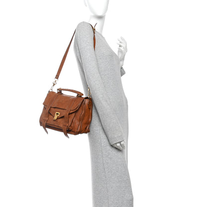 Proenza Schouler Lambskin Medium PS1 Satchel Saddle 2 of 15