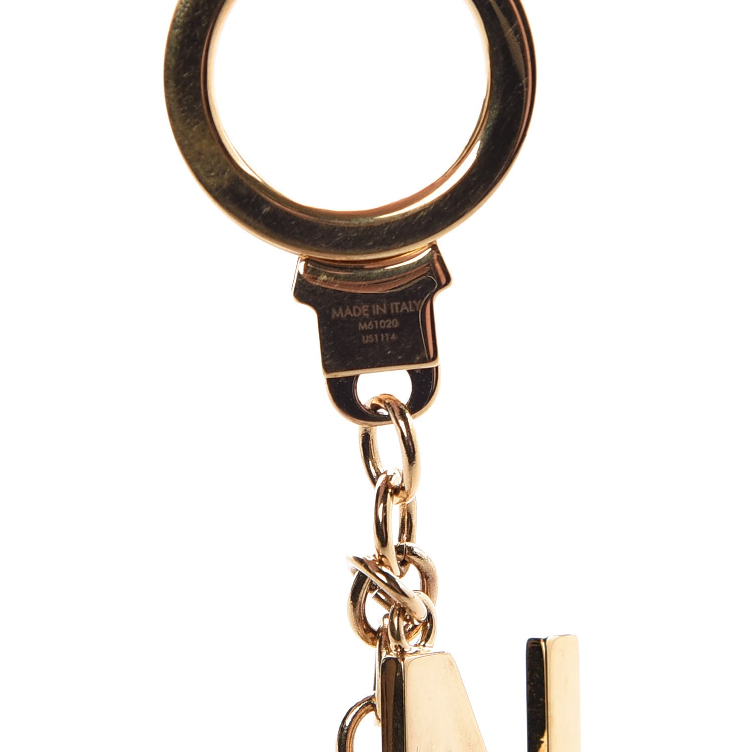Louis Vuitton LV Tag Bag Charm Gold 4 of 4