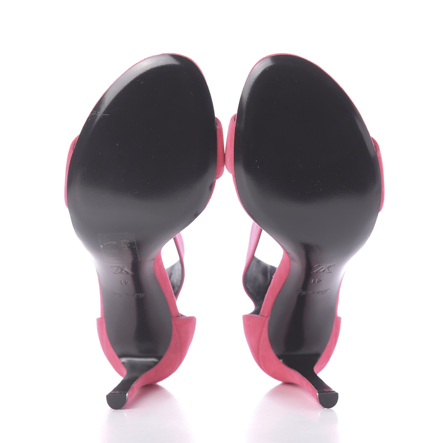 Louis Vuitton Suede Twist Sandals 41 Fuchsia 6 of 9