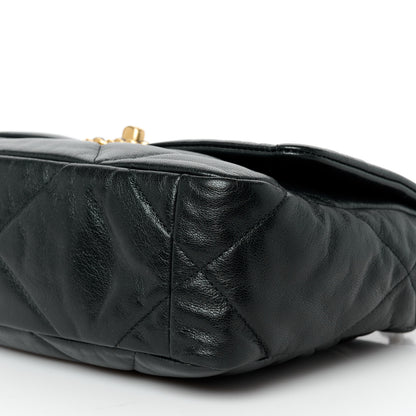 Chanel Goatskin Quilted Medium Chanel 19 Flap Black 10 of 10