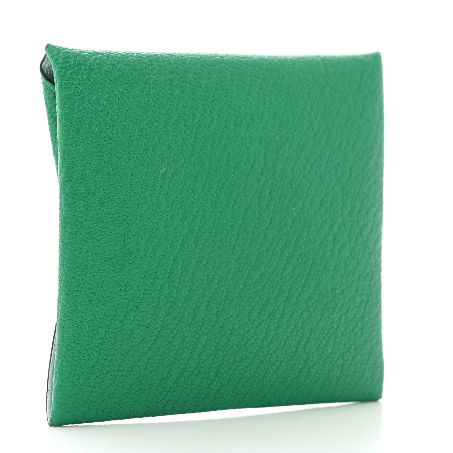 Chevre Mysore Bastia Verso Coin Purse Menthe Bleu Brume