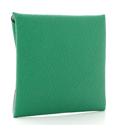 Hermes Chevre Mysore Bastia Verso Coin Purse Menthe Bleu Brume 3 of 8