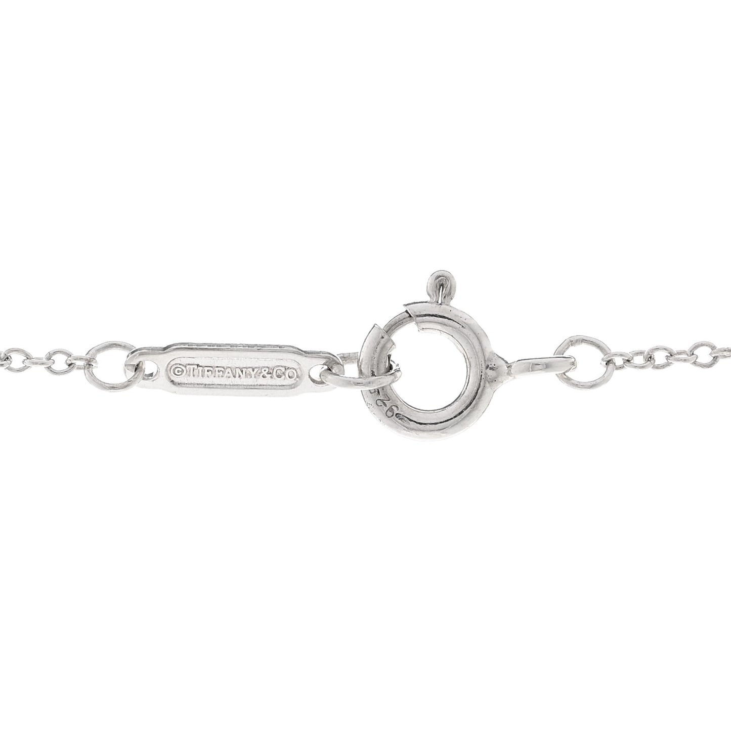 Sterling Silver Elsa Peretti Infinity Cross Pendant Necklace