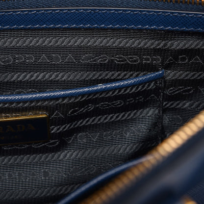 Prada Saffiano Large Galleria Double Zip Tote Bluette 9 of 15
