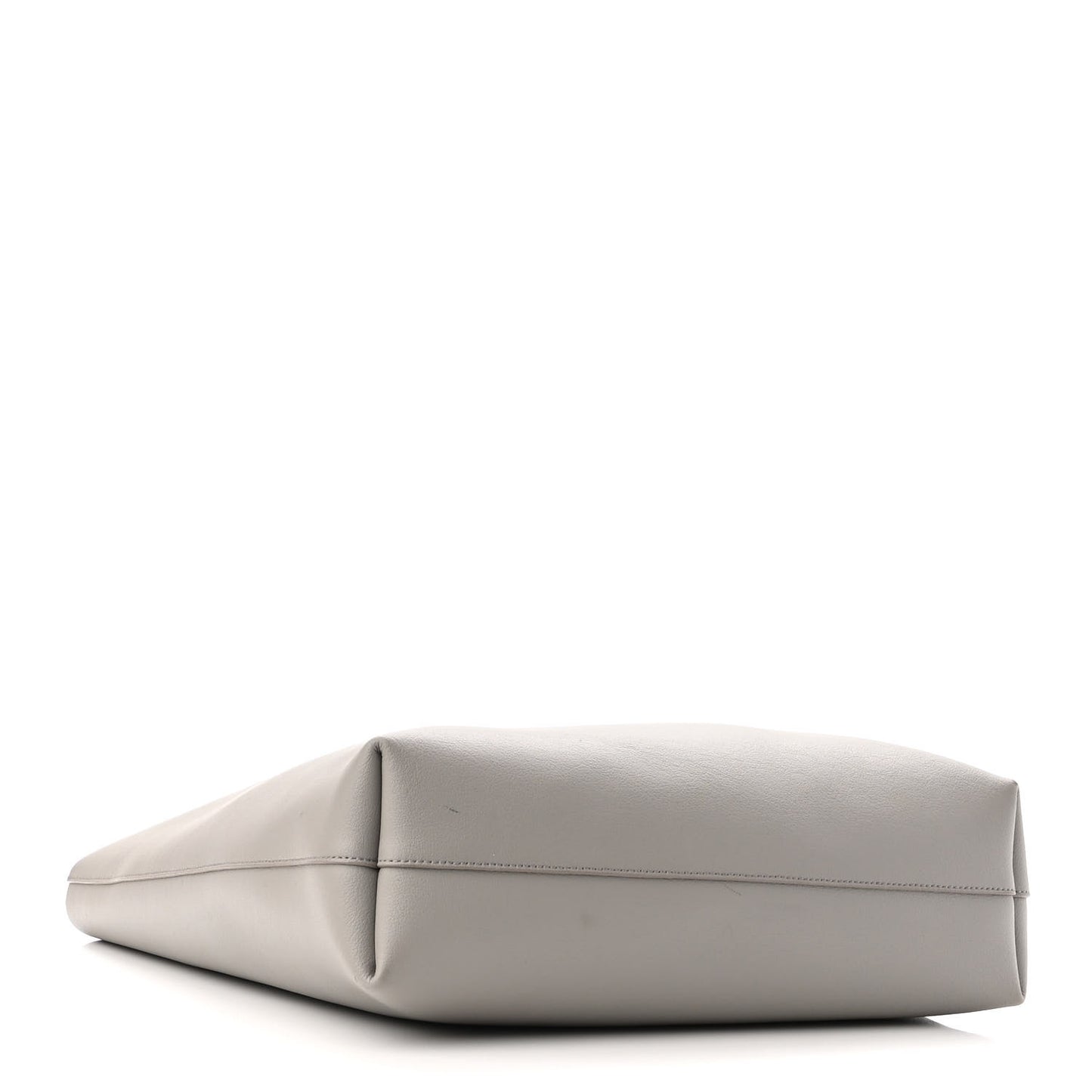 Calfskin North-South Shopping Tote Oyster Grey