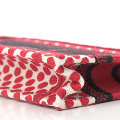 Christian Dior Canvas DiorAmour Dots Mini Book Tote Red 9 of 9