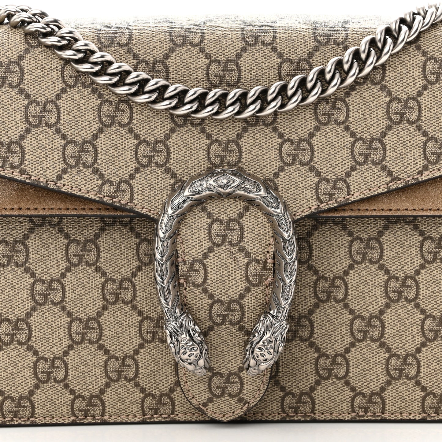 GG Supreme Monogram Small Dionysus Shoulder Bag Taupe