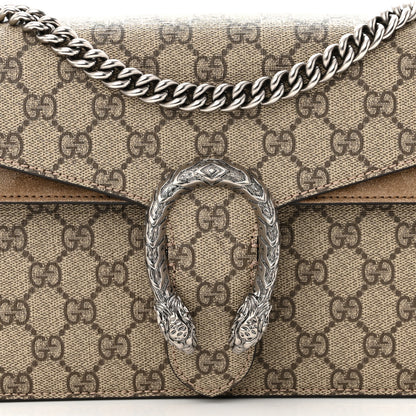 Gucci GG Supreme Monogram Small Dionysus Shoulder Bag Taupe 8 of 11