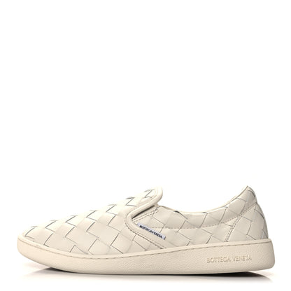 Bottega Veneta Nappa Intrecciato Slip On Sneakers 39 White 1 of 10