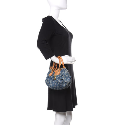 Louis Vuitton Monogram Denim Pleaty Blue 2 of 10