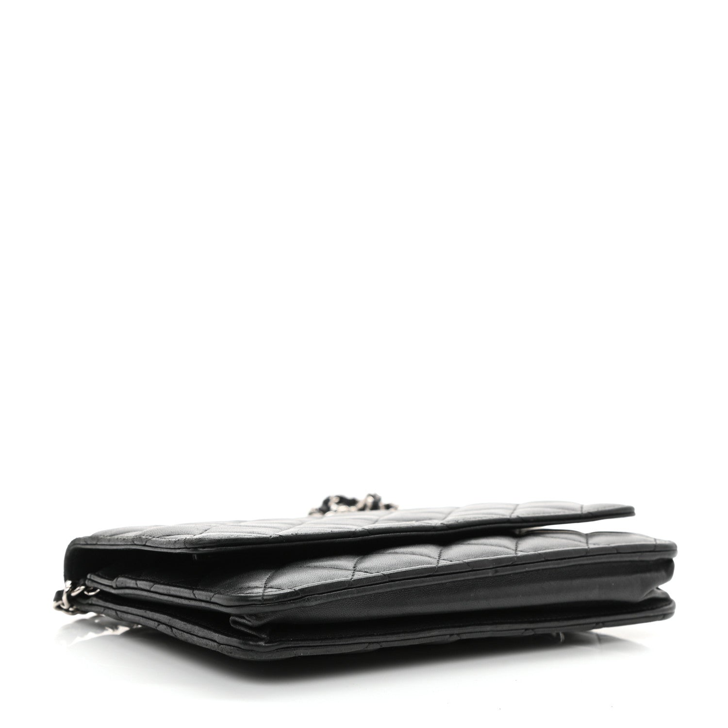 Chanel Lambskin Quilted Wallet On Chain WOC Black 4 of 10