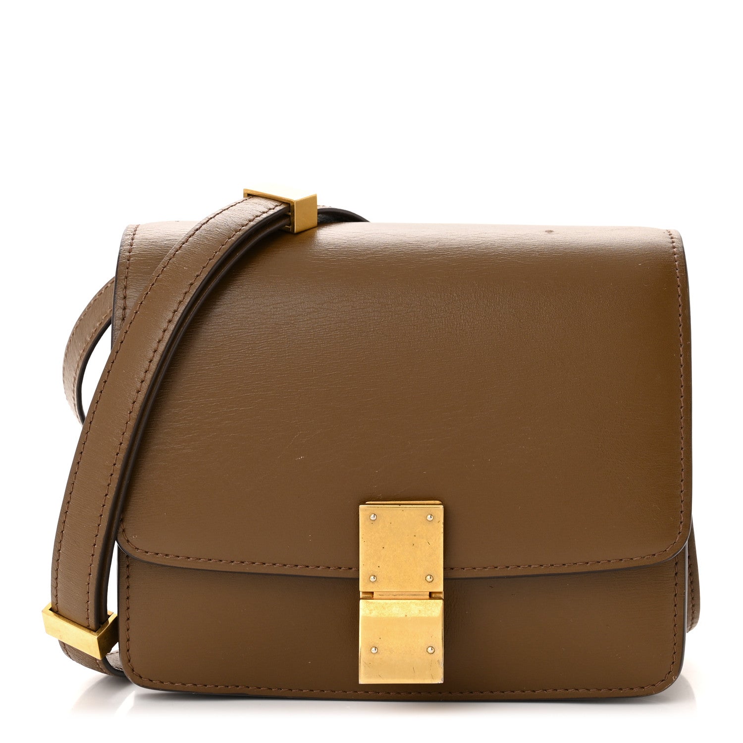 Celine Smooth Calfskin Small Classic Box Flap Bag Camel 1 of 15