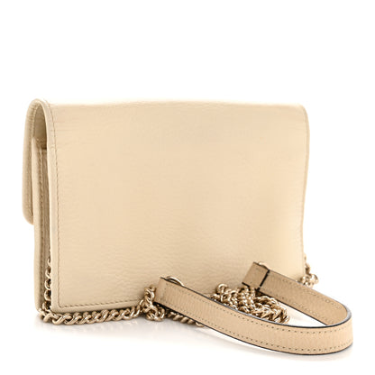 Gucci Dollar Calfskin Interlocking G Chain Wallet Ivoire Ivoire 3 of 13