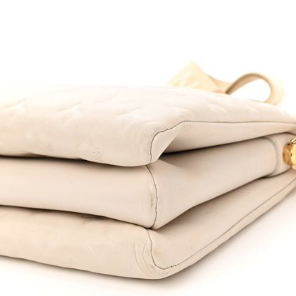 Louis Vuitton Lambskin Embossed Monogram Coussin PM Beige Cream 11 of 12