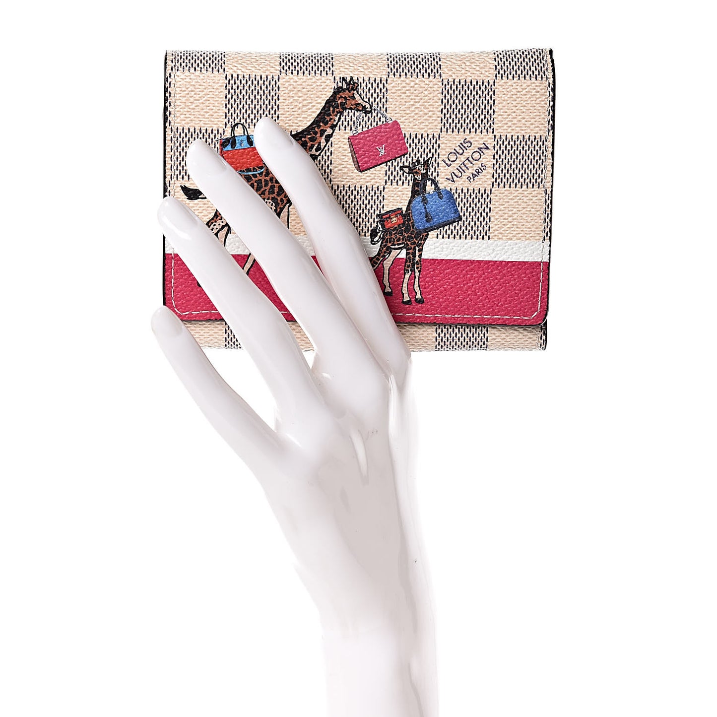 Damier Azur 2017 Christmas Animation Victorine Wallet