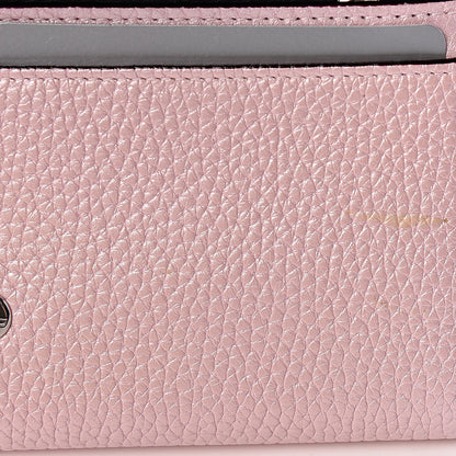 Christian Dior Metallic Bullcalf Diorissimo Slim Envelope Wallet Pink 8 of 13