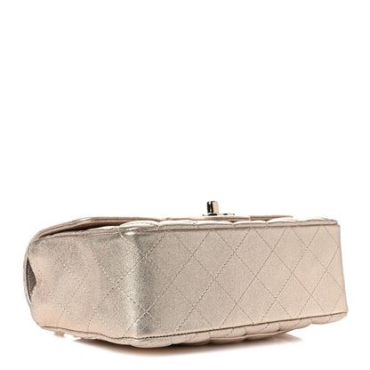Chanel Metallic Lambskin Quilted Mini Rectangular Flap Gold 4 of 10