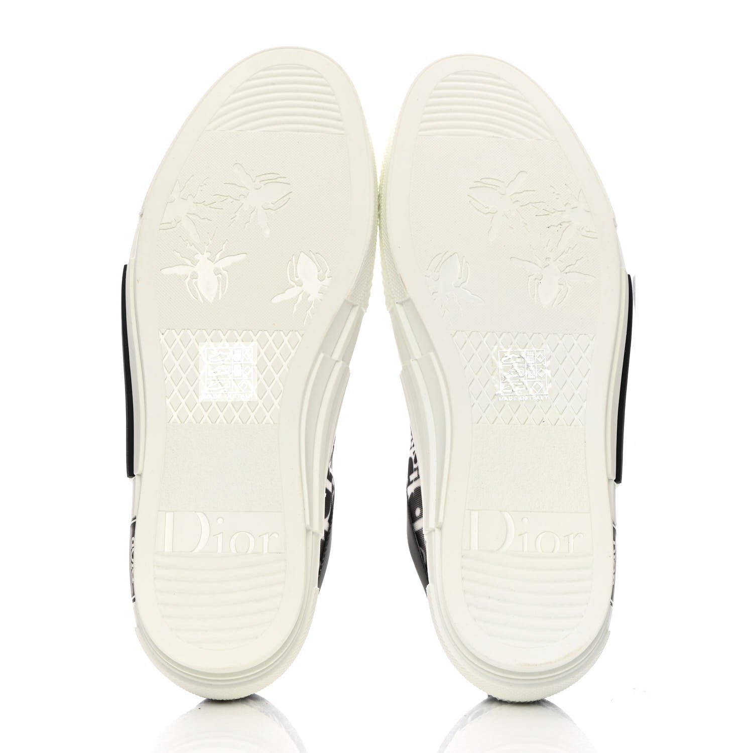 Christian Dior Technical Canvas Mesh Oblique Printed Mens B23 Low Top Sneaker 42 Black Beige 5 of 11