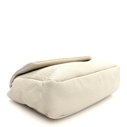 Saint Laurent Grained Lambskin Large Calypso Blanc Vintage 4 of 9